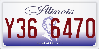 IL license plate Y366470