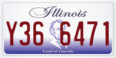 IL license plate Y366471