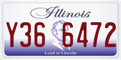 IL license plate Y366472