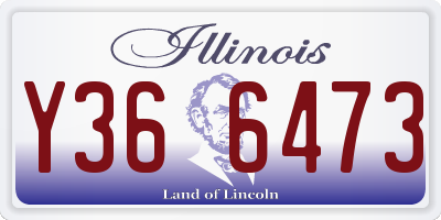 IL license plate Y366473