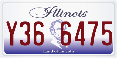 IL license plate Y366475