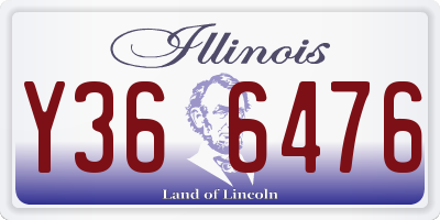 IL license plate Y366476