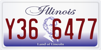 IL license plate Y366477