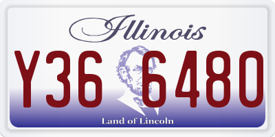 IL license plate Y366480