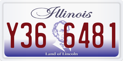 IL license plate Y366481