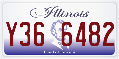 IL license plate Y366482