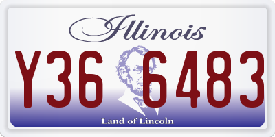 IL license plate Y366483