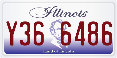 IL license plate Y366486