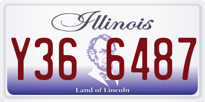 IL license plate Y366487