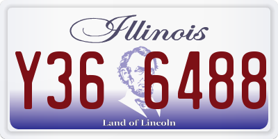 IL license plate Y366488