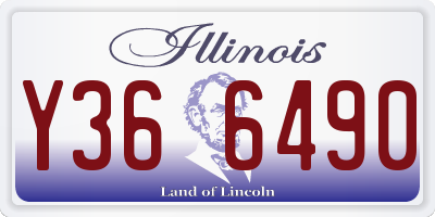 IL license plate Y366490
