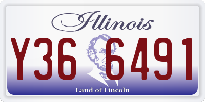 IL license plate Y366491