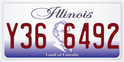 IL license plate Y366492