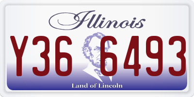 IL license plate Y366493