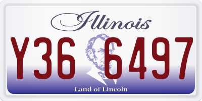 IL license plate Y366497