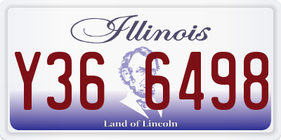 IL license plate Y366498