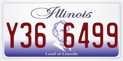 IL license plate Y366499