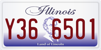 IL license plate Y366501
