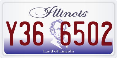 IL license plate Y366502