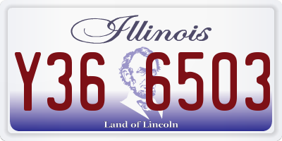IL license plate Y366503