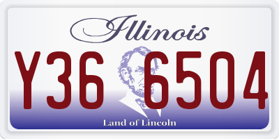 IL license plate Y366504