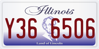 IL license plate Y366506