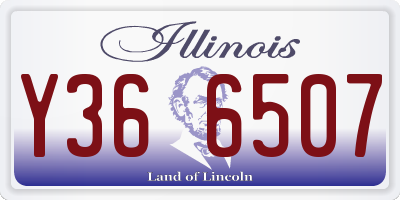 IL license plate Y366507