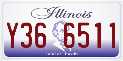 IL license plate Y366511