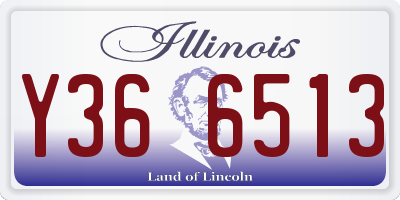 IL license plate Y366513