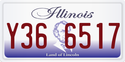 IL license plate Y366517