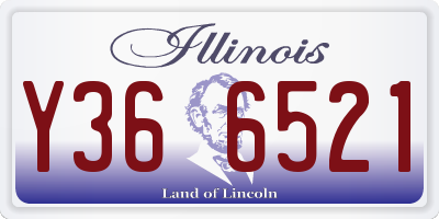 IL license plate Y366521