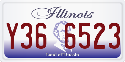 IL license plate Y366523