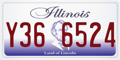 IL license plate Y366524