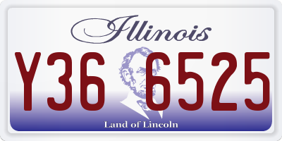 IL license plate Y366525