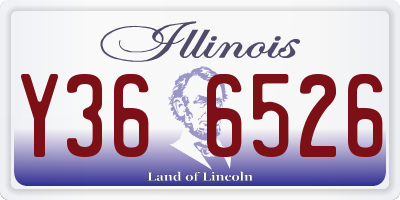IL license plate Y366526