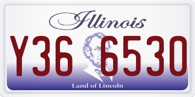 IL license plate Y366530