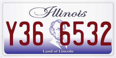 IL license plate Y366532