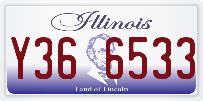 IL license plate Y366533
