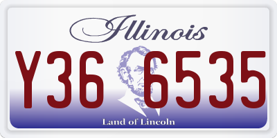 IL license plate Y366535