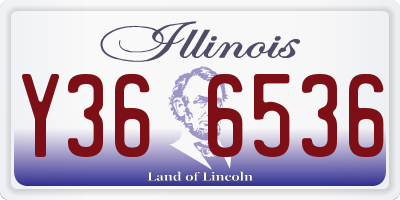 IL license plate Y366536