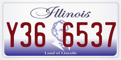 IL license plate Y366537