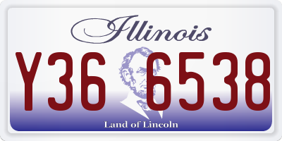 IL license plate Y366538
