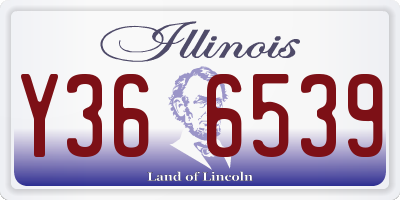 IL license plate Y366539