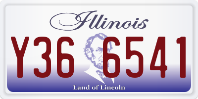 IL license plate Y366541