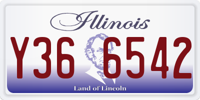 IL license plate Y366542