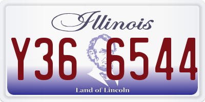 IL license plate Y366544