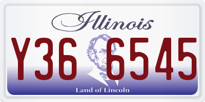 IL license plate Y366545