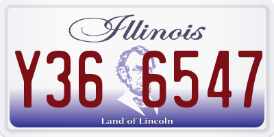 IL license plate Y366547