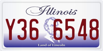 IL license plate Y366548