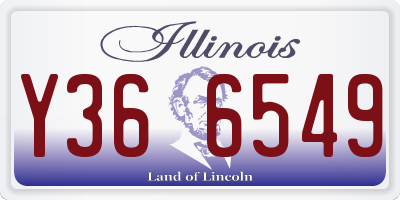 IL license plate Y366549
